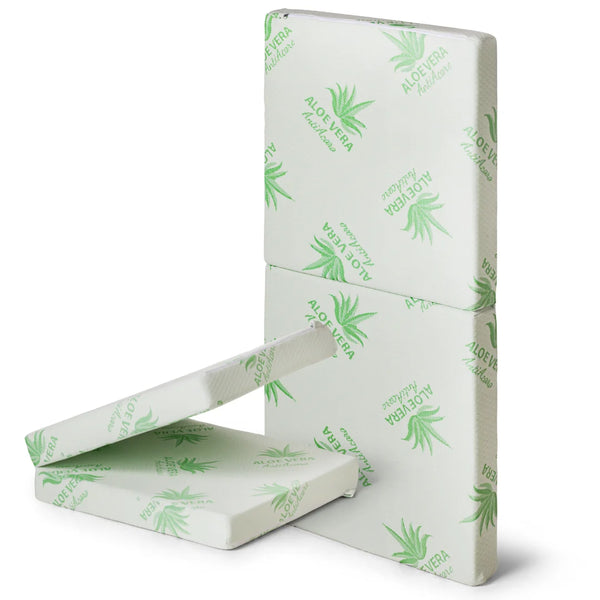 Materassino Pieghevole Due Pezzi Aloe Vera