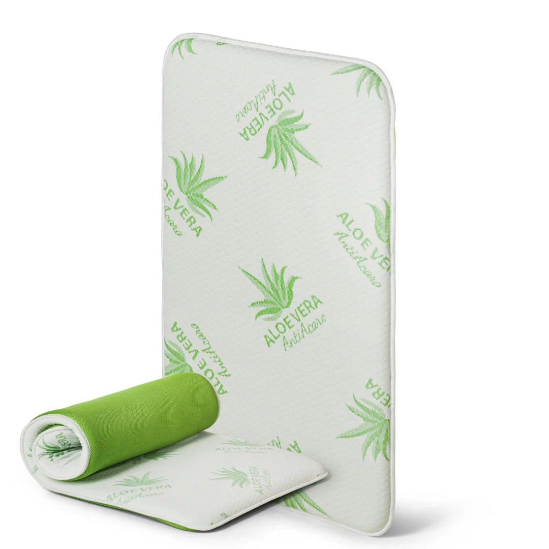 Materassino Culla Fianco Letto Bordato Aloe Vera